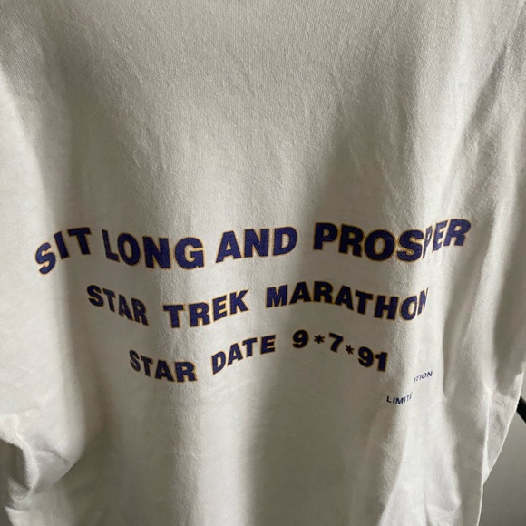 Vintage Star Trek 25th anniversary movie marathon and prosper tee - Picture 7 of 7
